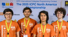 UT Programming Team from left to right: Trung Dang (coach) and teammates Aaryan Prakash, Mark Wen, and Dylan Smith. UT Programming Team from left to right: Trung Dang (coach) and teammates Aaryan Prakash, Mark Wen, and Dylan Smith.