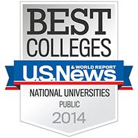 U.S. News &amp; World Report Best Colleges - National Public Universities 2014
