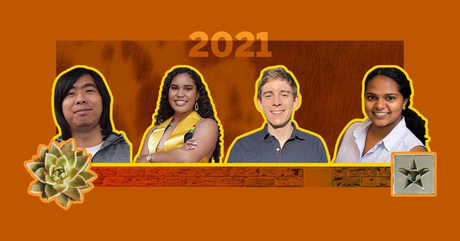 UTCS students and Dean&#039;s Honored Graduate&#039;s James Dong, Marissa Elise Chabella Jenkins, Niklas Lauffer, and Nivedhitha Selvaraj