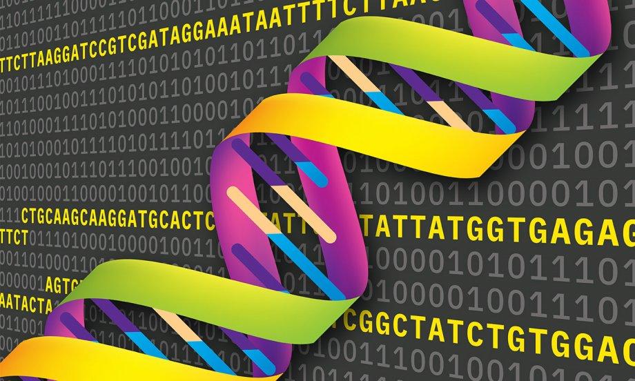 DNA strand over code