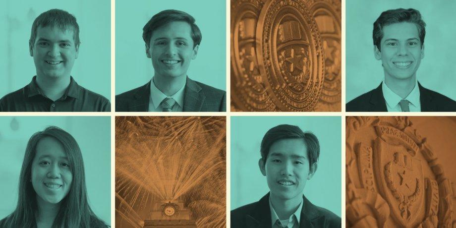 Five UT Computer Science students named 2023 Dean&#039;s Honored Graduates - Eli Bradley, Brandon James Curl, Matthew Giordano, and Stanley Wei 
