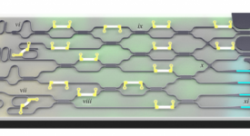 Mock-up of a quantum photonic device, which could form part of a neuromorphic computing system. From Silverstone et al., IEEE J. Sel. Top. Quantum Electron. 22, 6 (2016). Licensed under a Creative Commons Attribution 3.0 License.