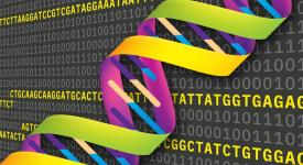 DNA strand over code