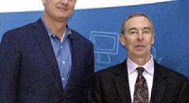 Joh Donahoe, CEO of eBay, Inc. with Bruce Porter, Chair of UTCS