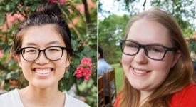 Former campers, Texas Computer Science alumnae and HomeAway software engineers, Tiffany Tsai (left) and Cassie Schwendiman (right), credit First Bytes with helping lead them on their path to computer science.Texas Computer Science