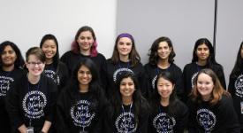 Women in Computer Science student organization members