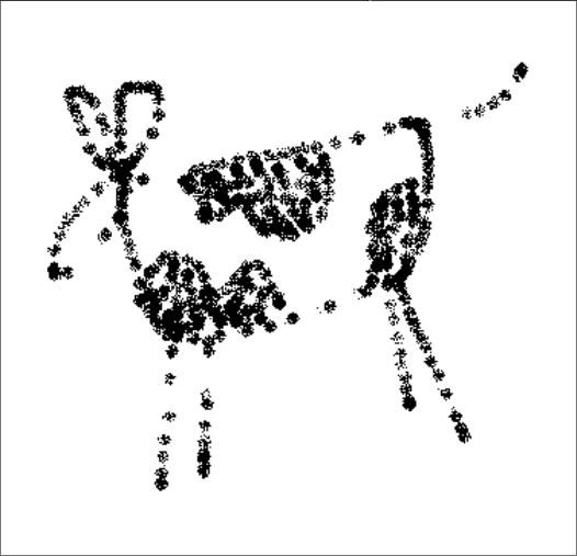 a badly drawn mspaint stylized cow